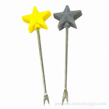 Star-shaped silicone snap fork